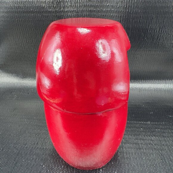 Kokeshi Doll Red Clay Japanese Terracotta Pottery Sculpture 8inch Heavy Figure - Picture 9 of 11